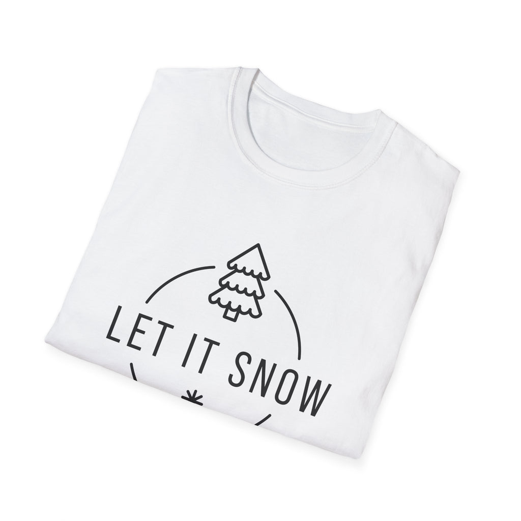 Winter Vibes 'Let It Snow' Unisex Softstyle T-Shirt
