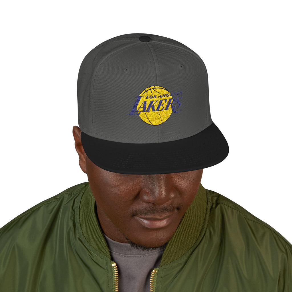 Lakers Embroidered Snapback Cap