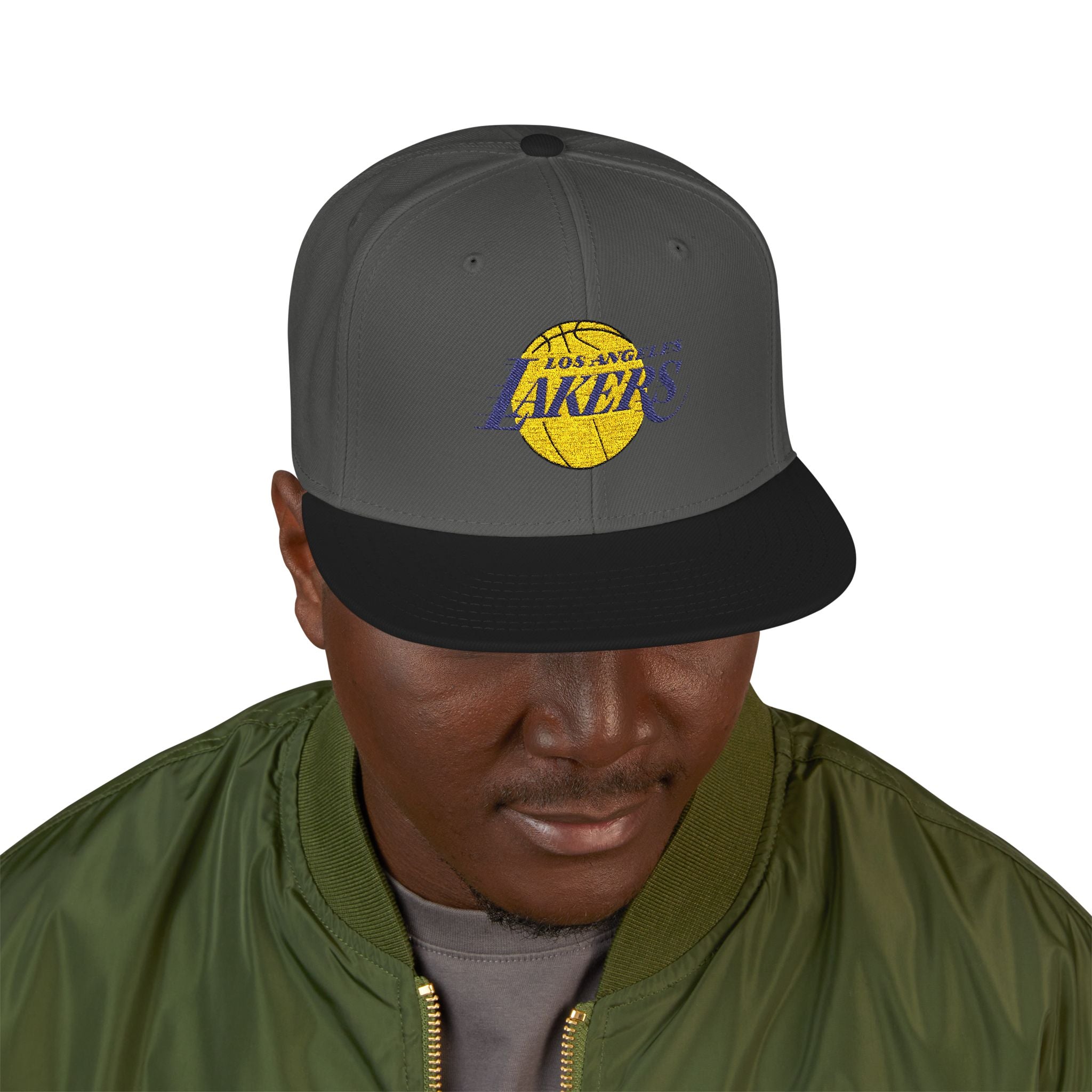 Lakers Embroidered Snapback Cap