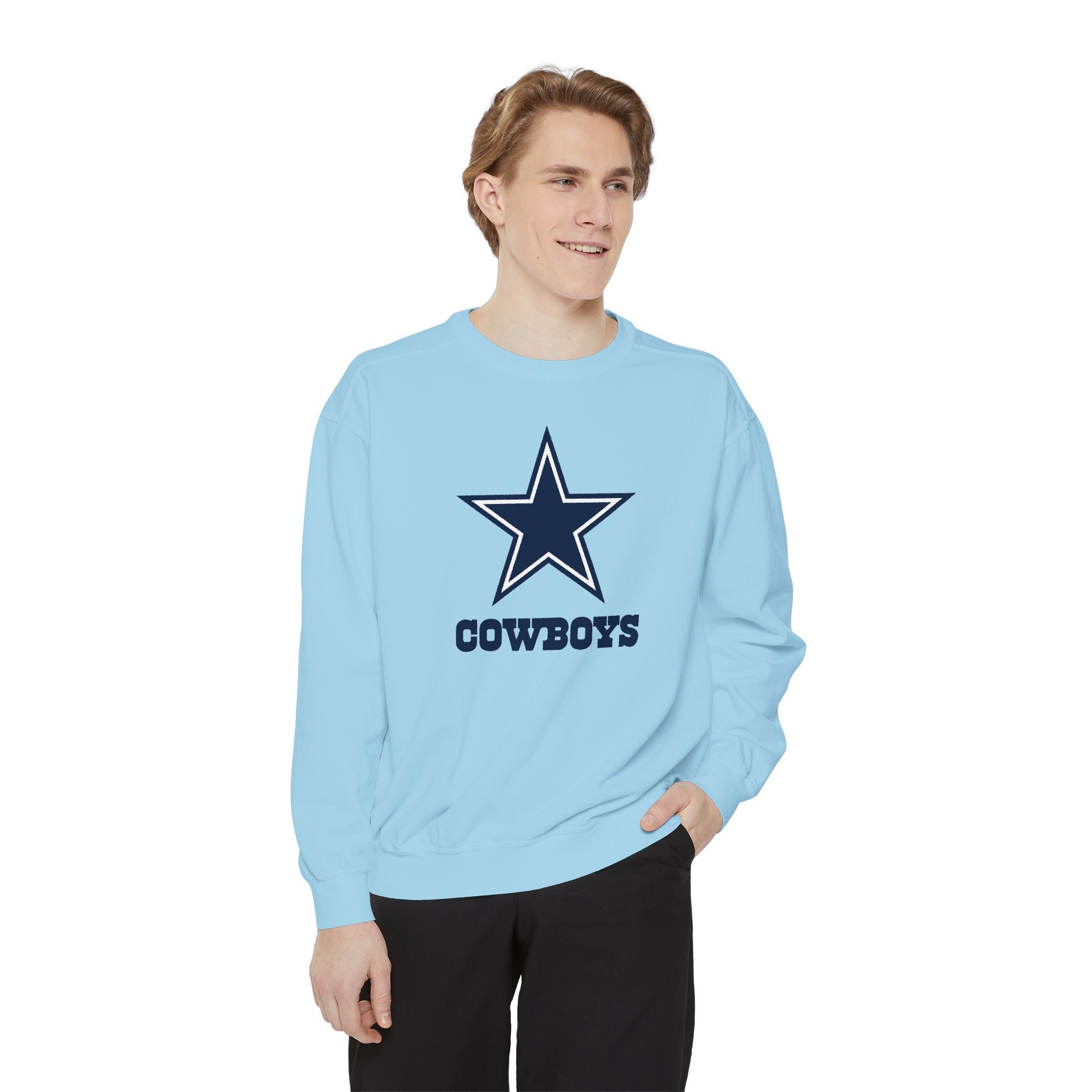 Cowboys, Unisex Garment-Dyed Sweatshirt