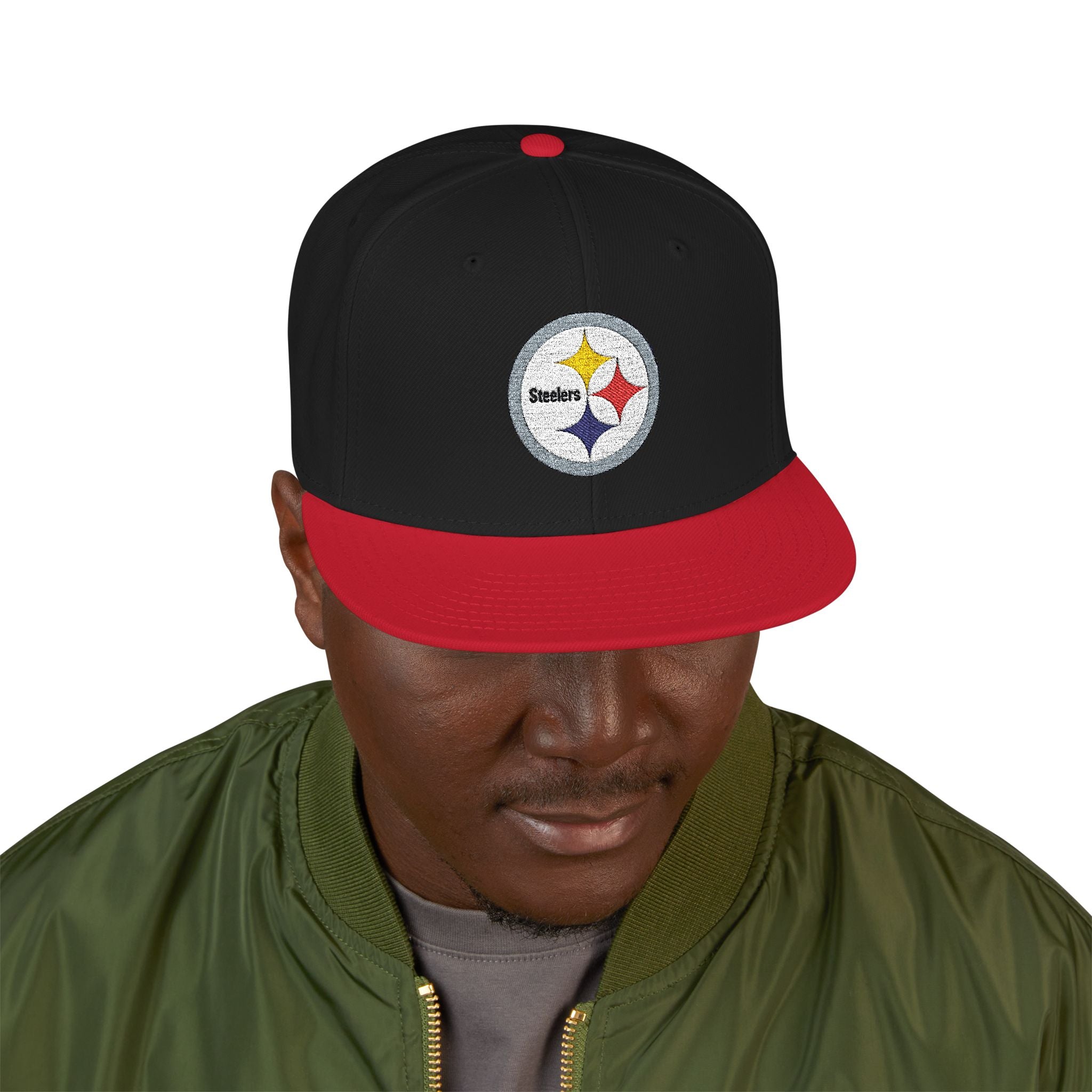 Steelers Embroidered Snapback Cap