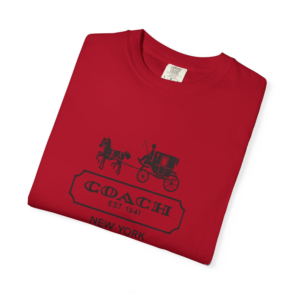 New York Coach Graphic Tee, Vintage-Inspired, Unisex