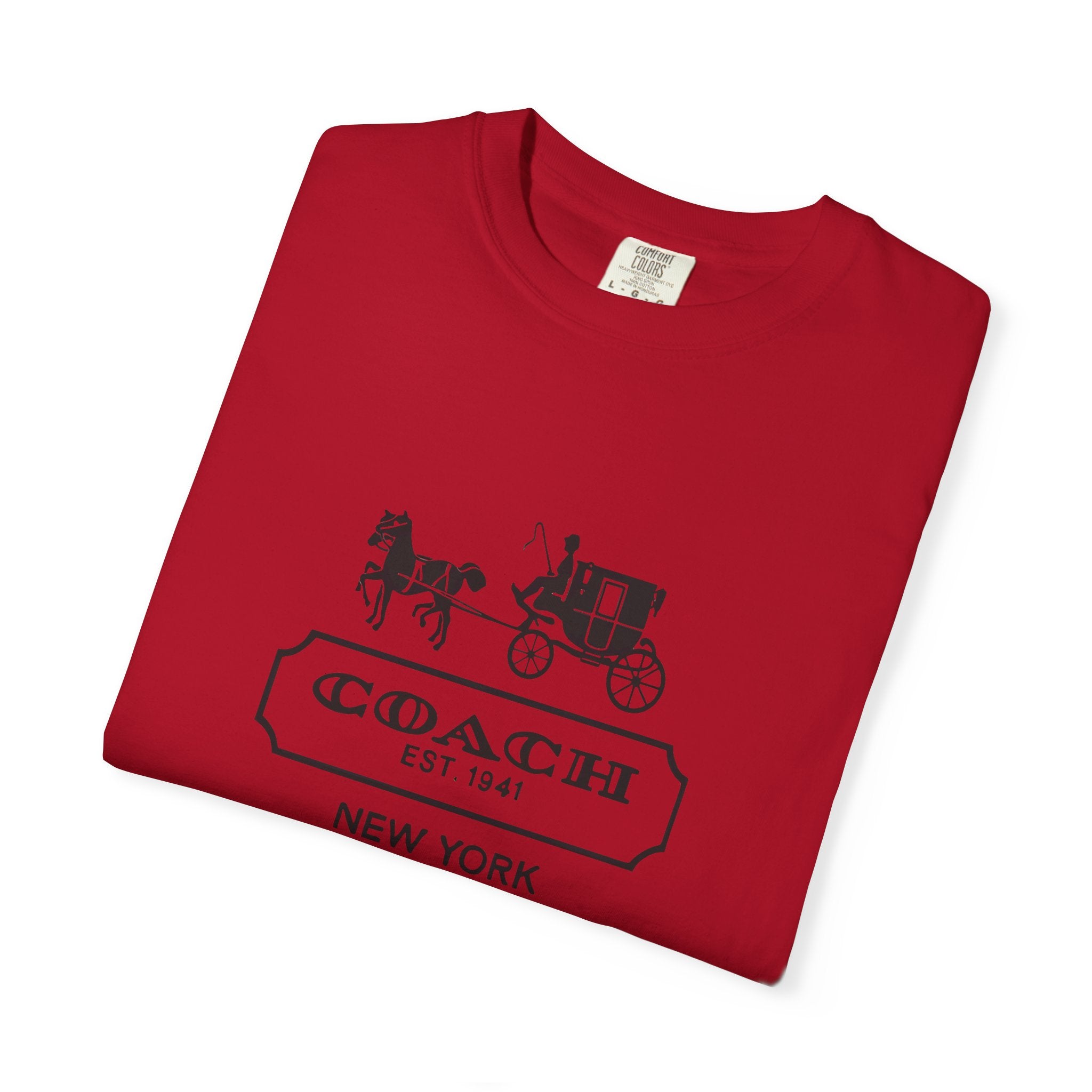 New York Coach Graphic Tee, Vintage-Inspired, Unisex