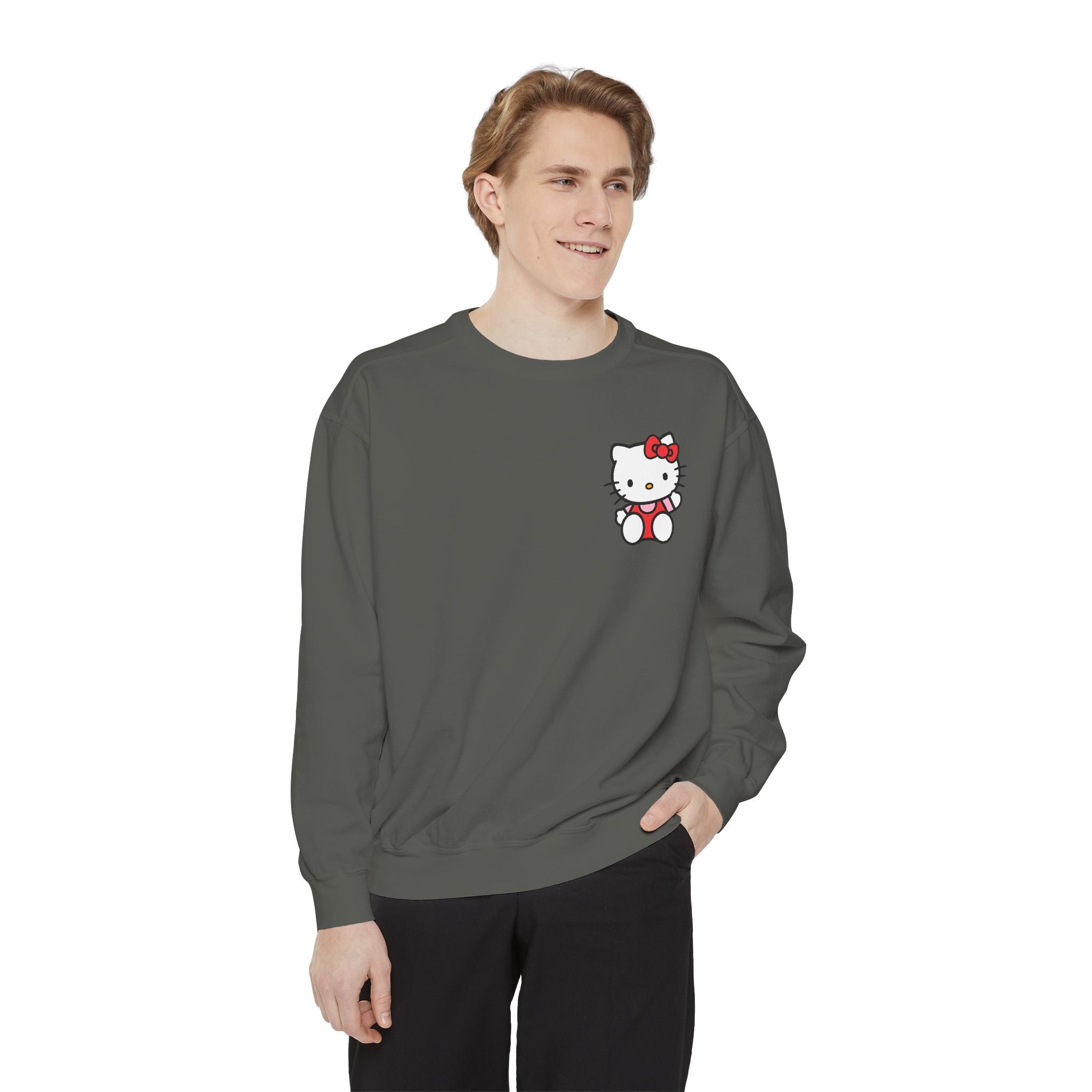 Hello Kitty Unisex Garment-Dyed Sweatshirt