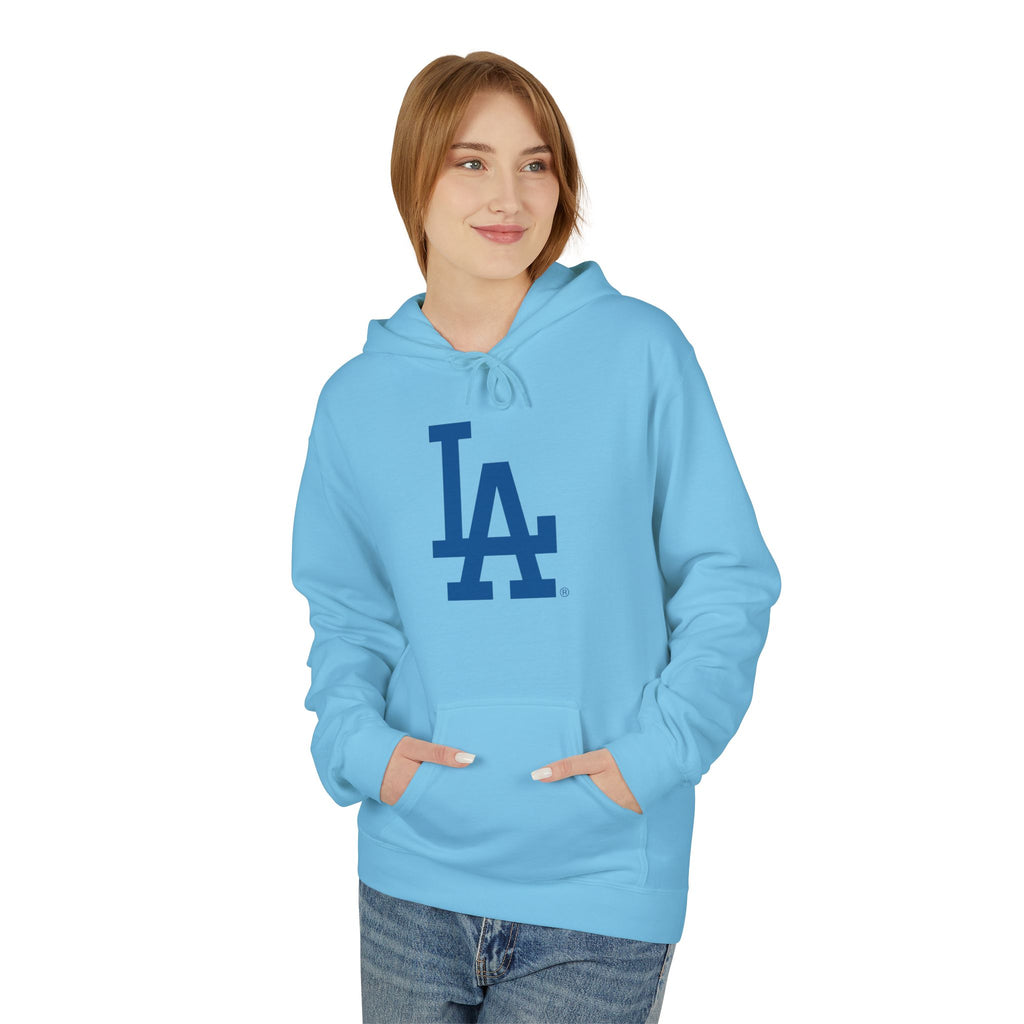 LA Dodgers Inspired Unisex Midweight Softstyle Fleece Hoodie