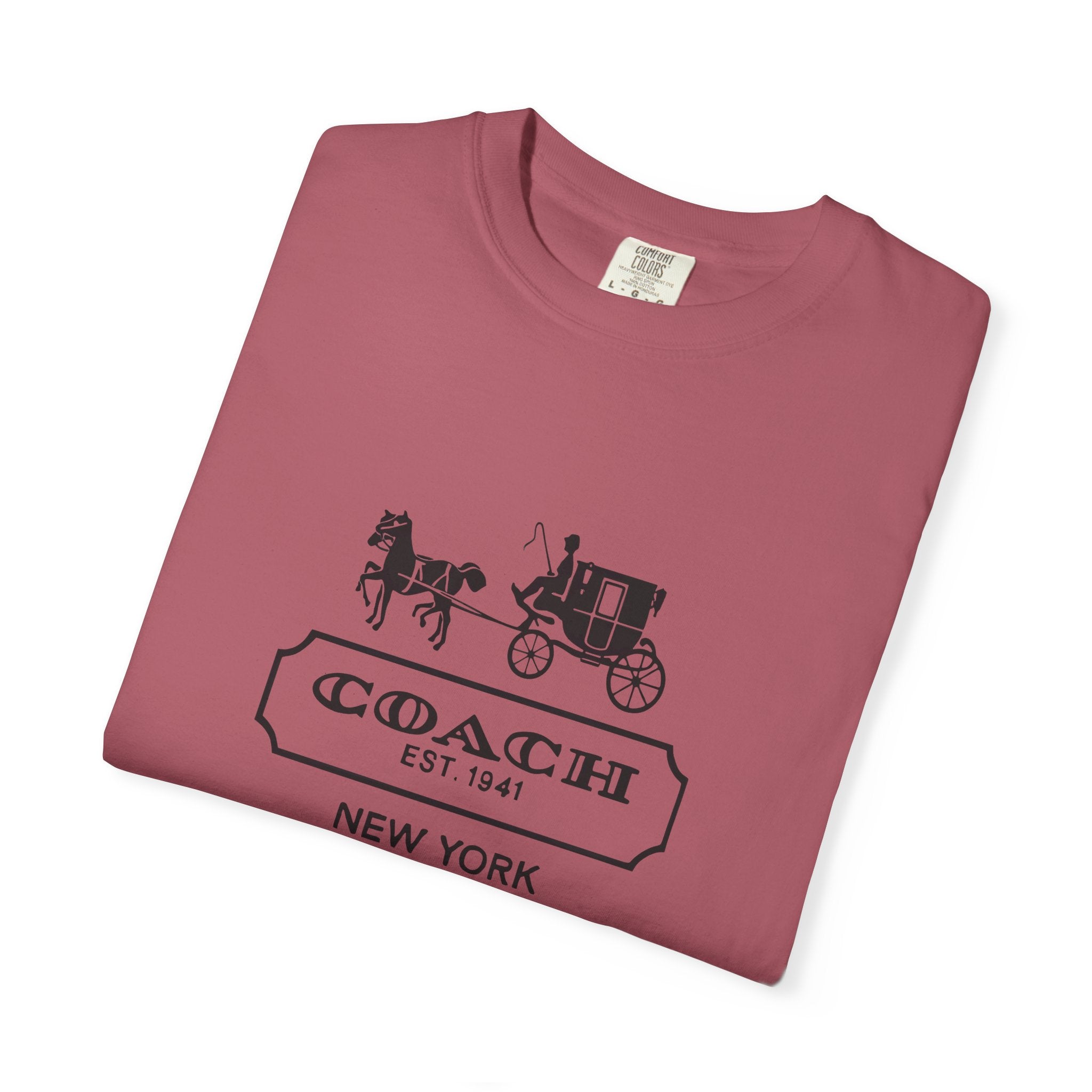 New York Coach Graphic Tee, Vintage-Inspired, Unisex