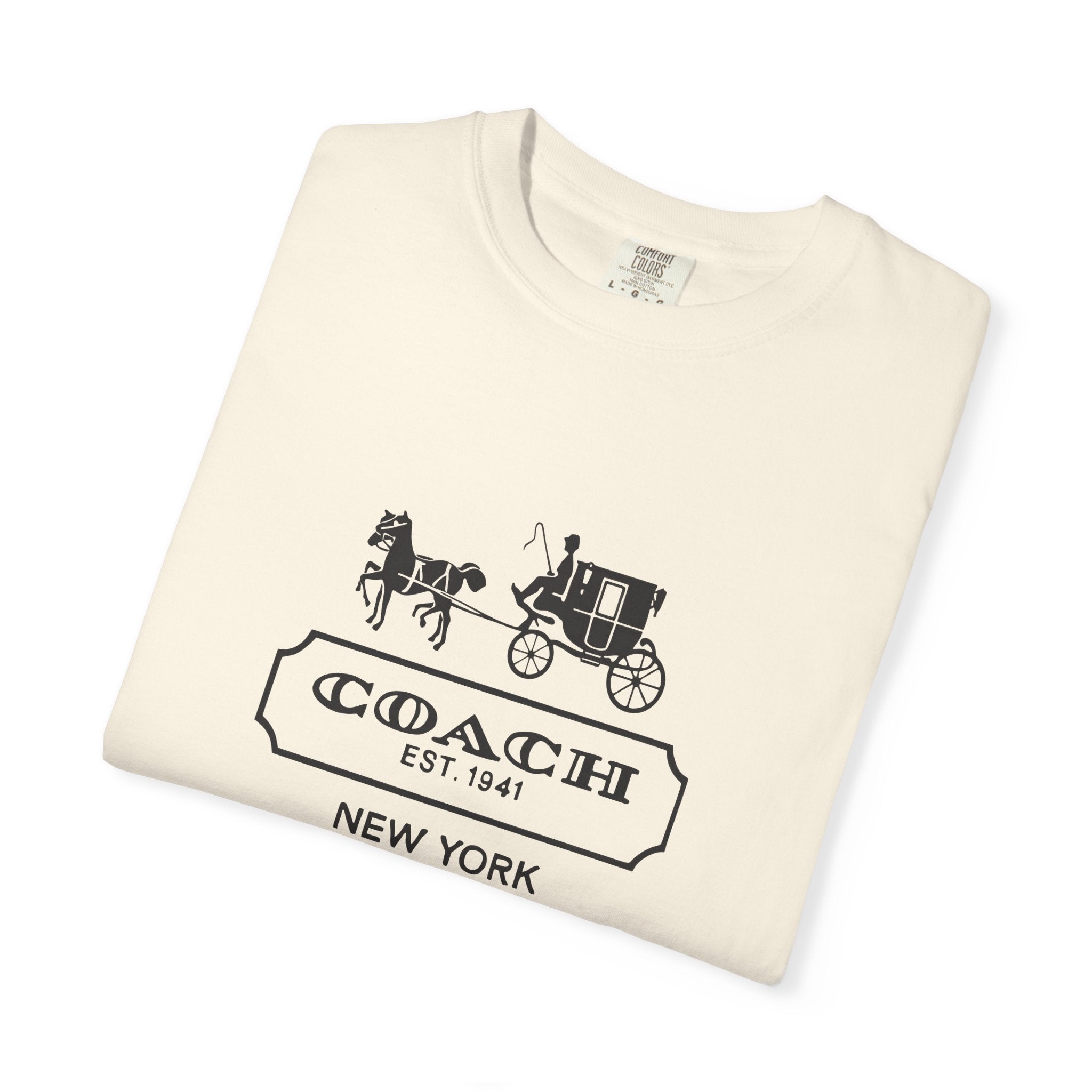 New York Coach Graphic Tee, Vintage-Inspired, Unisex