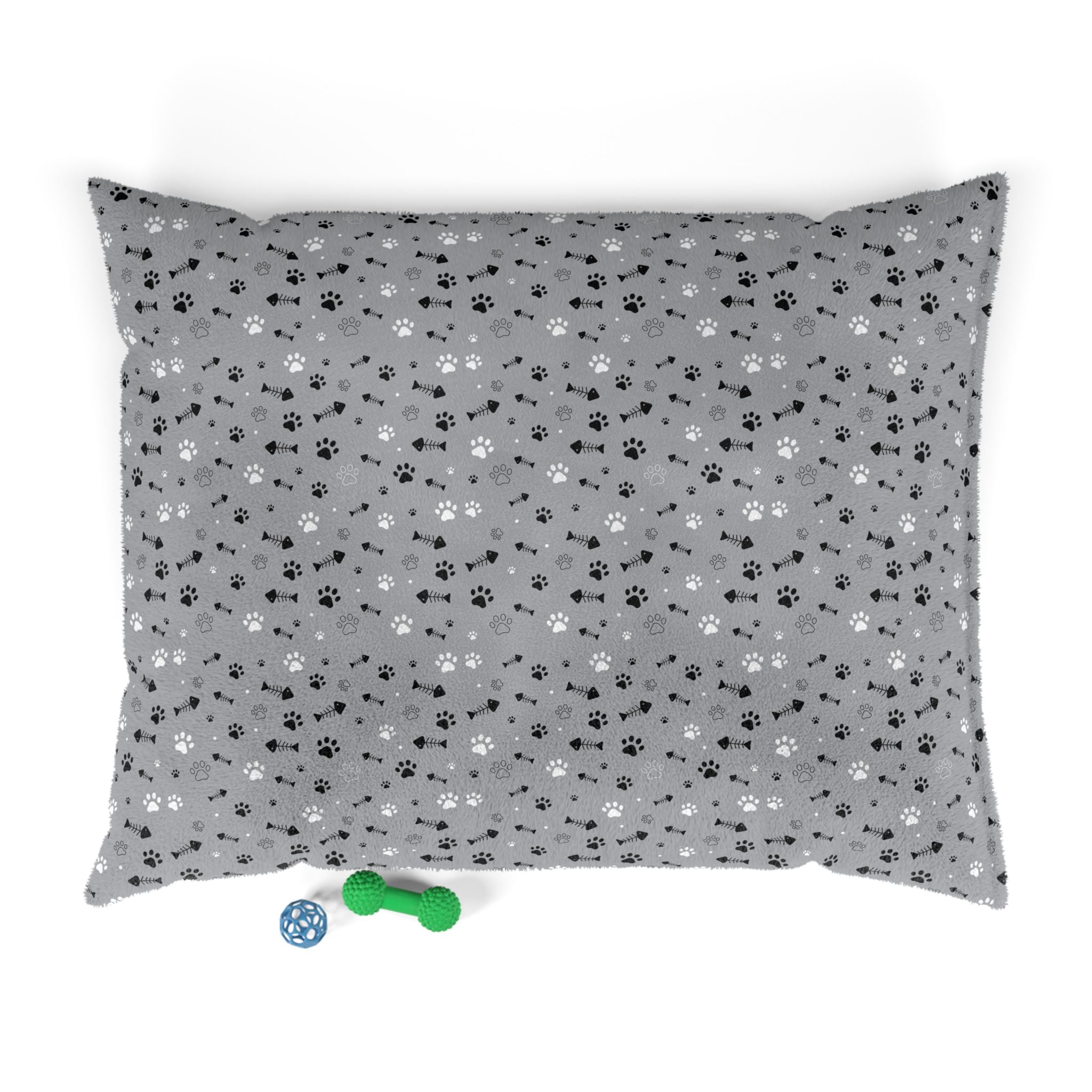 Cozy Pet Bed with Paw Print Design