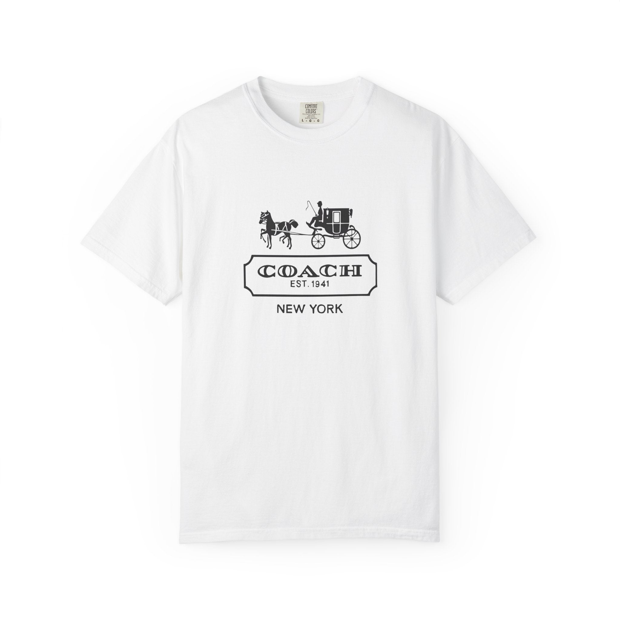 New York Coach Graphic Tee, Vintage-Inspired, Unisex