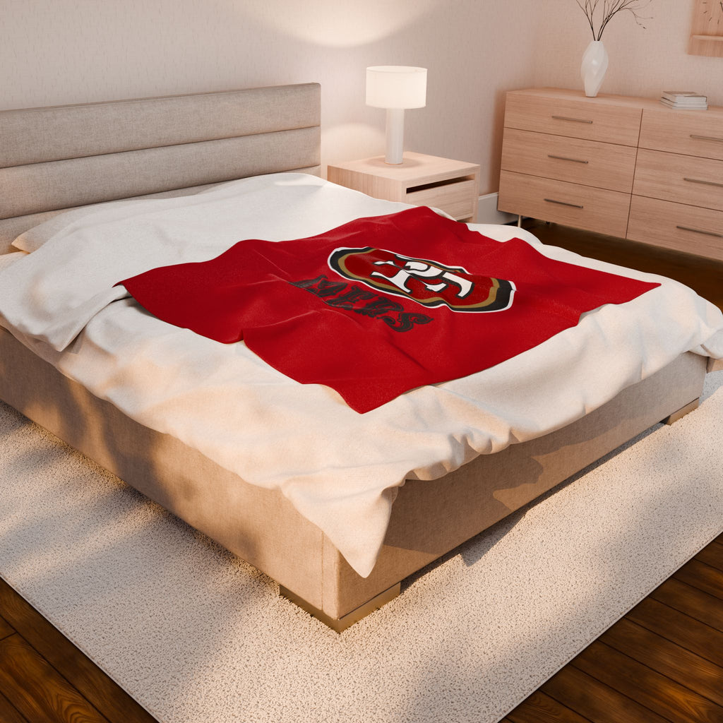 49ers, Cozy Sports Plush Throw Blanket