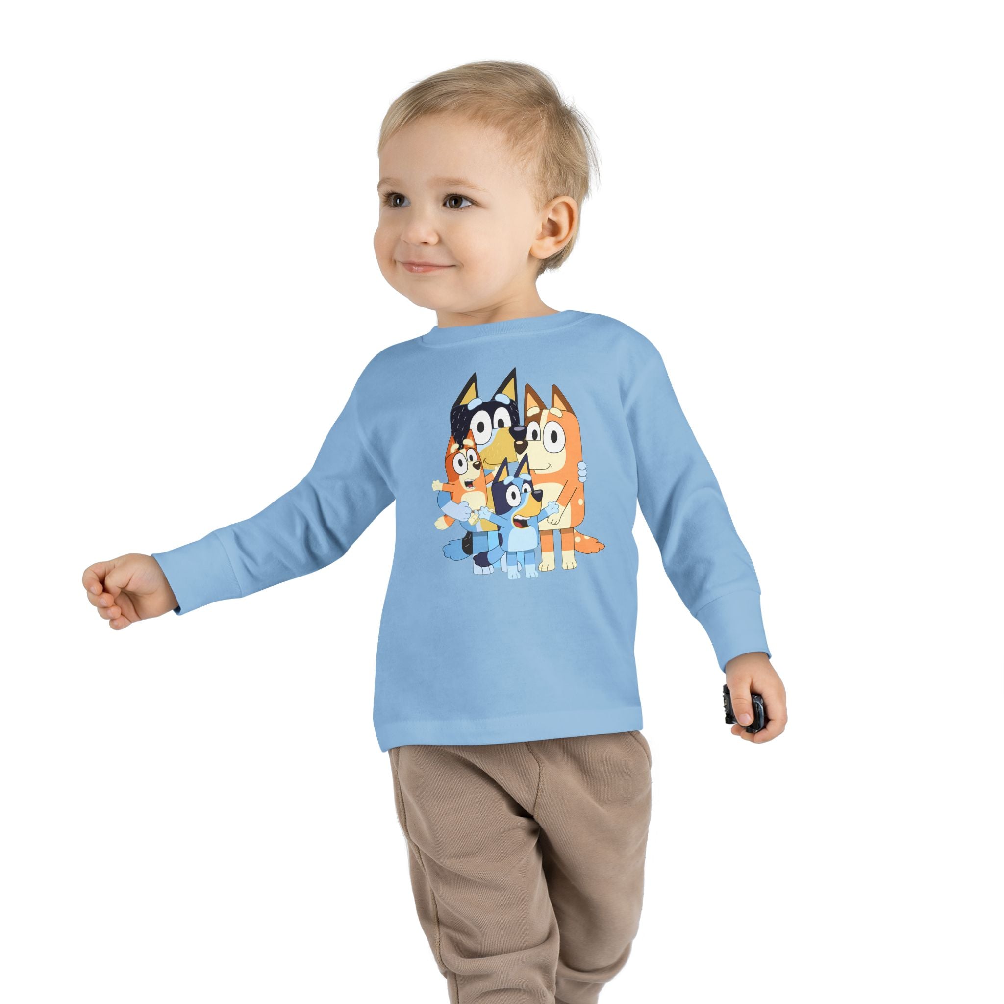 Cute Bluey Family, Toddler Long Sleeve Tee