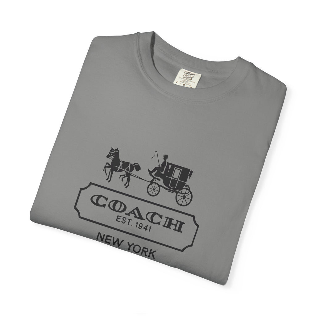 New York Coach Graphic Tee, Vintage-Inspired, Unisex