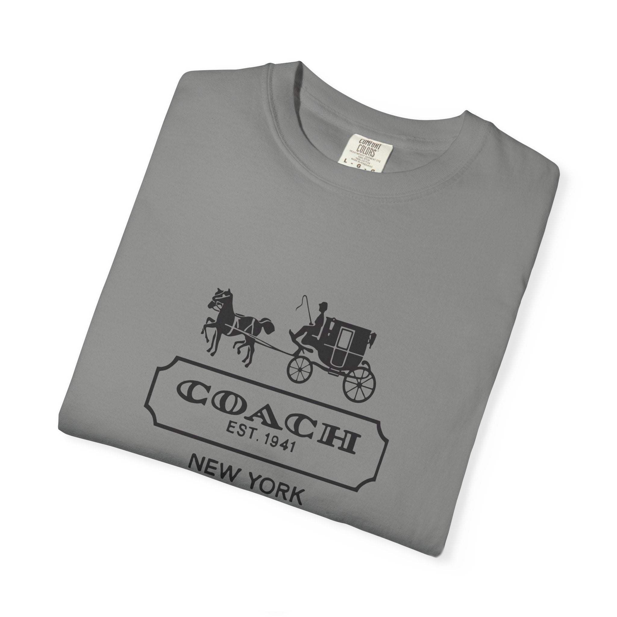 New York Coach Graphic Tee, Vintage-Inspired, Unisex