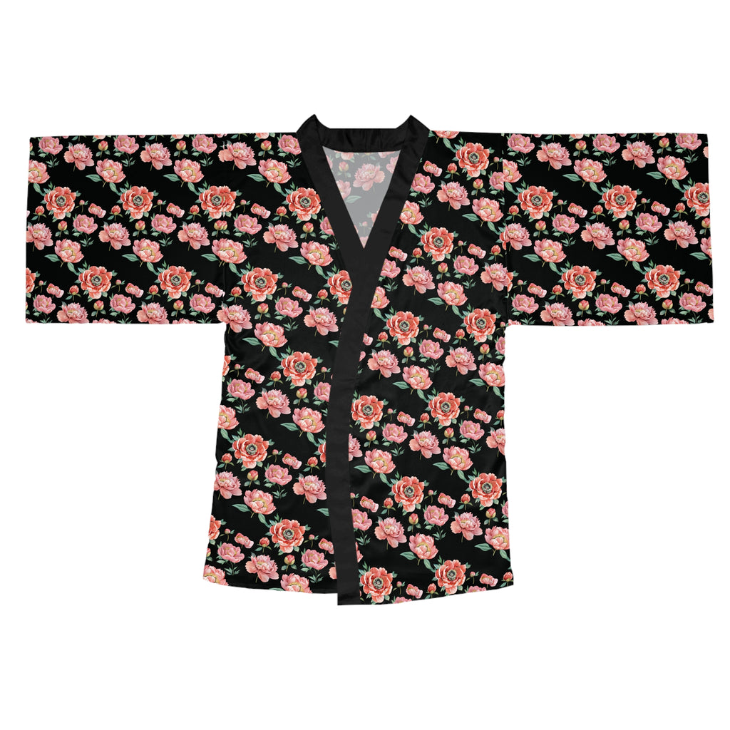 Floral Long Sleeve Kimono Robe