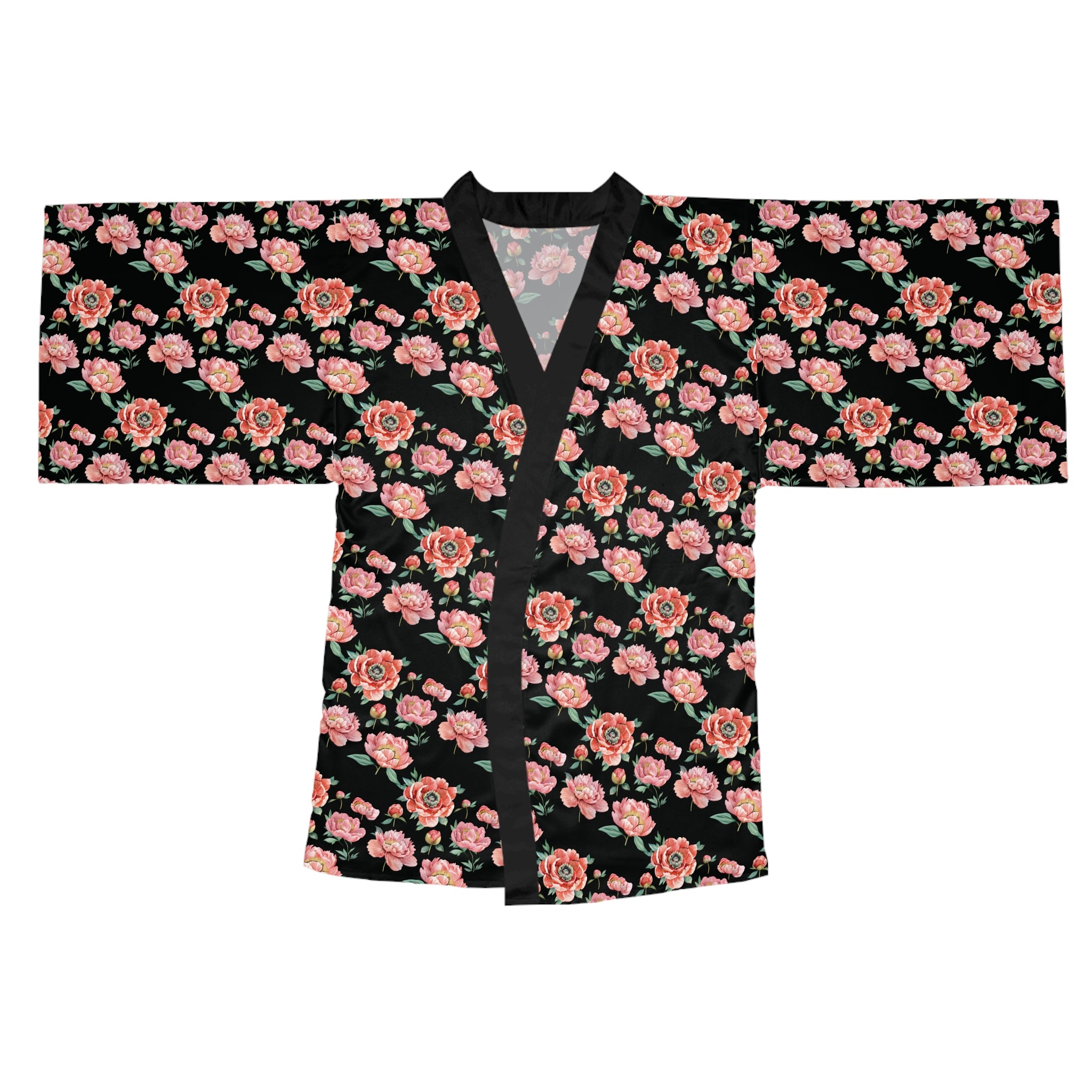 Floral Long Sleeve Kimono Robe