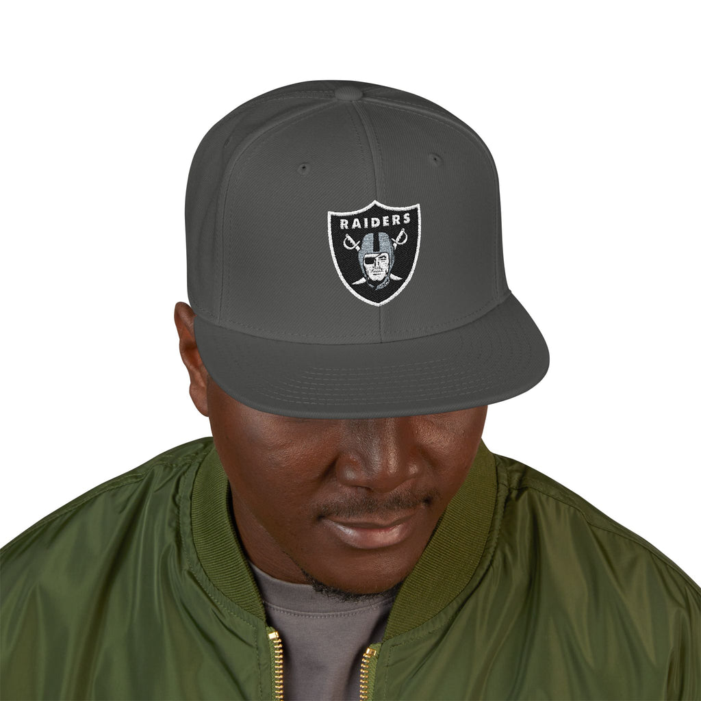 Raiders Embroidered Snapback Hat