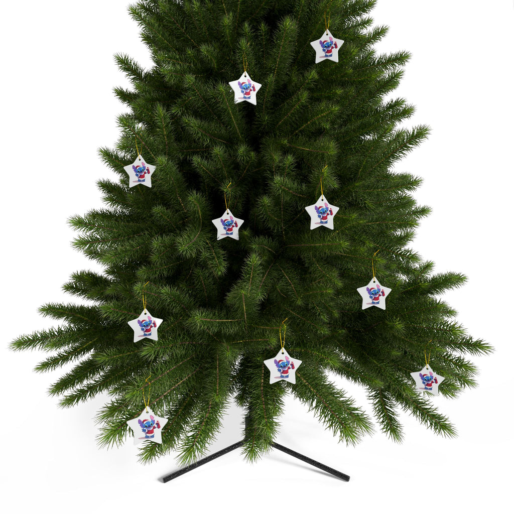 Stitch Ceramic Ornaments, 2-Side Print