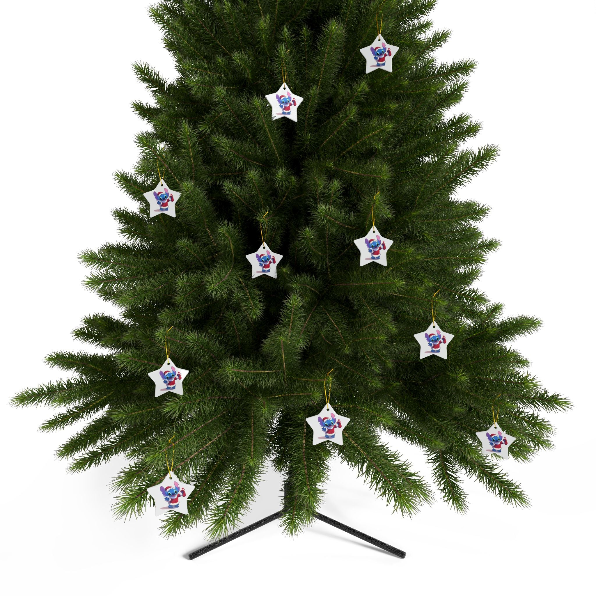 Stitch Ceramic Ornaments, 2-Side Print