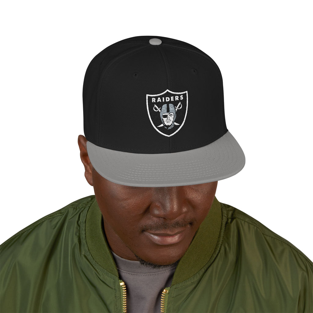 Raiders Embroidered Snapback Hat