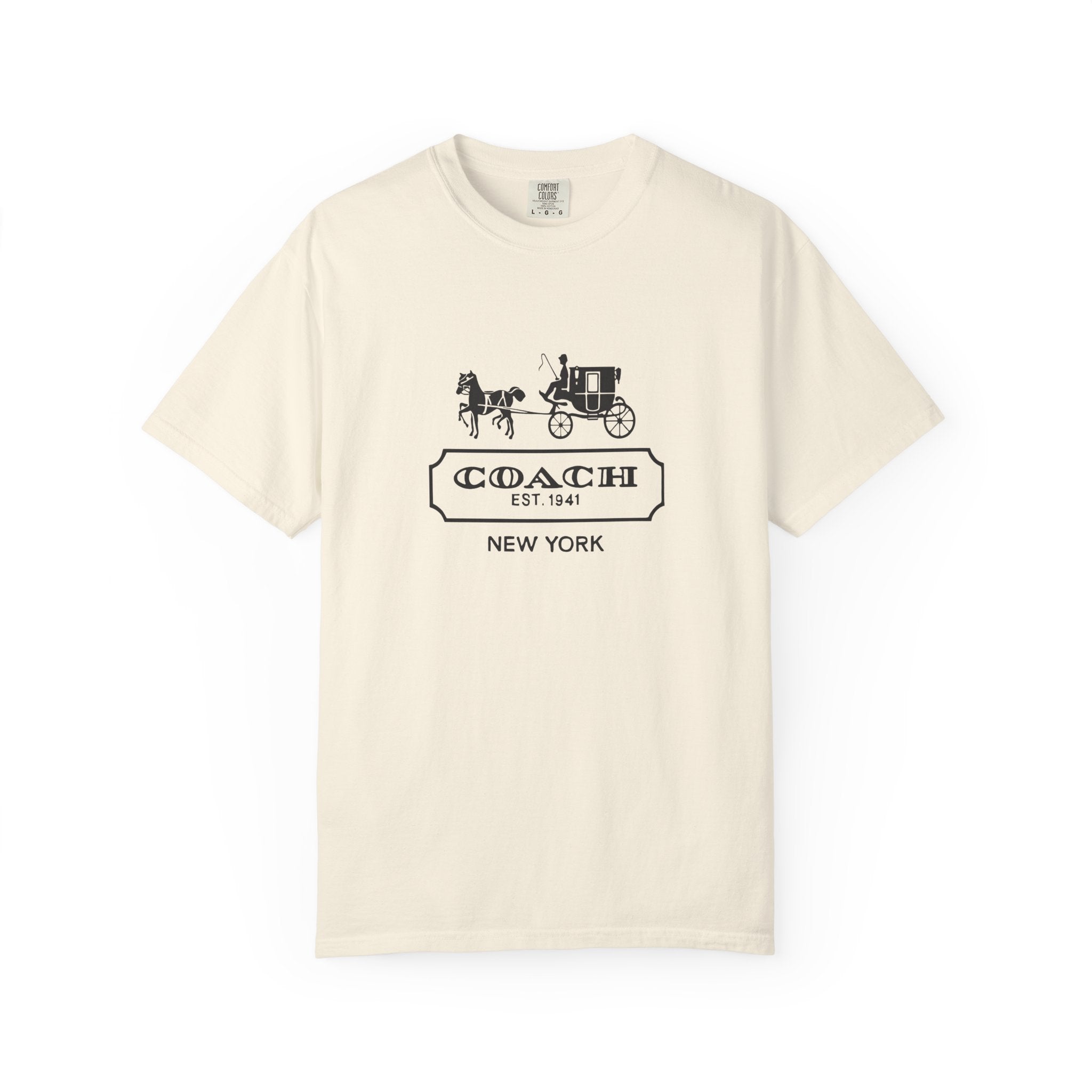 New York Coach Graphic Tee, Vintage-Inspired, Unisex
