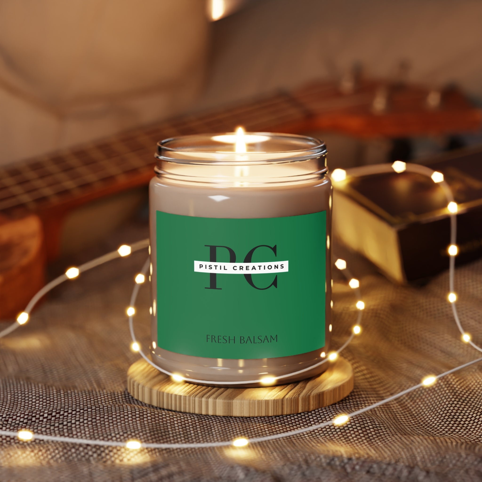 Spiced Pumpkin Ginger, Fresh Balsam pine, Vanilla, Scented Soy Candle