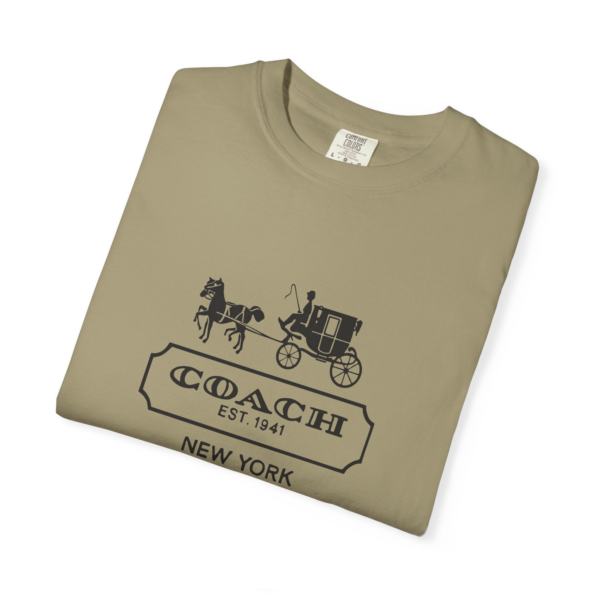 New York Coach Graphic Tee, Vintage-Inspired, Unisex