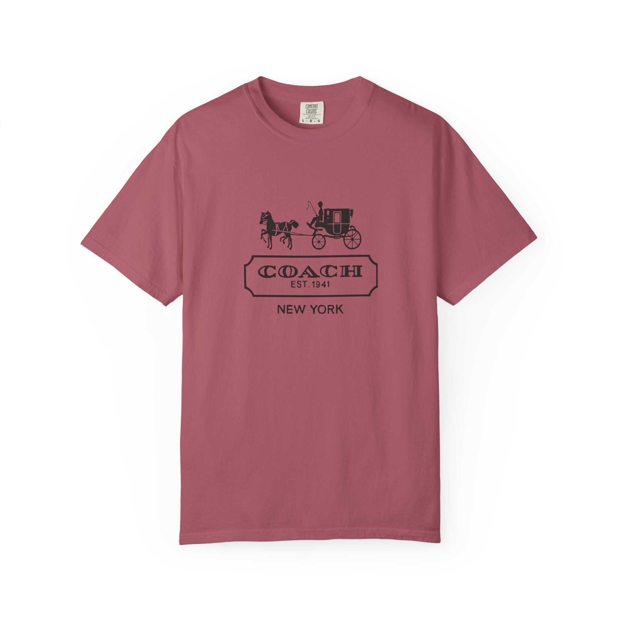 New York Coach Graphic Tee, Vintage-Inspired, Unisex