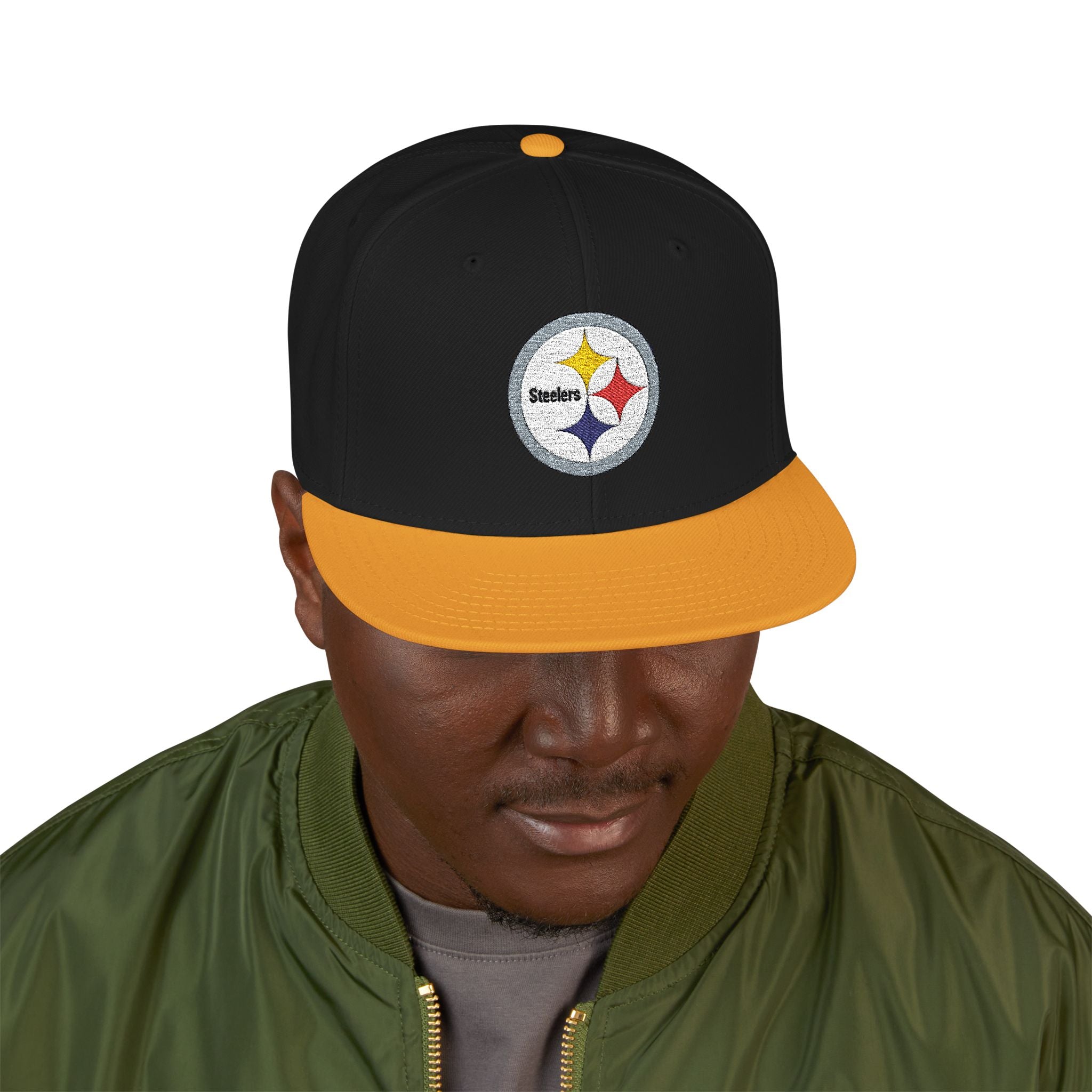 Steelers Embroidered Snapback Cap