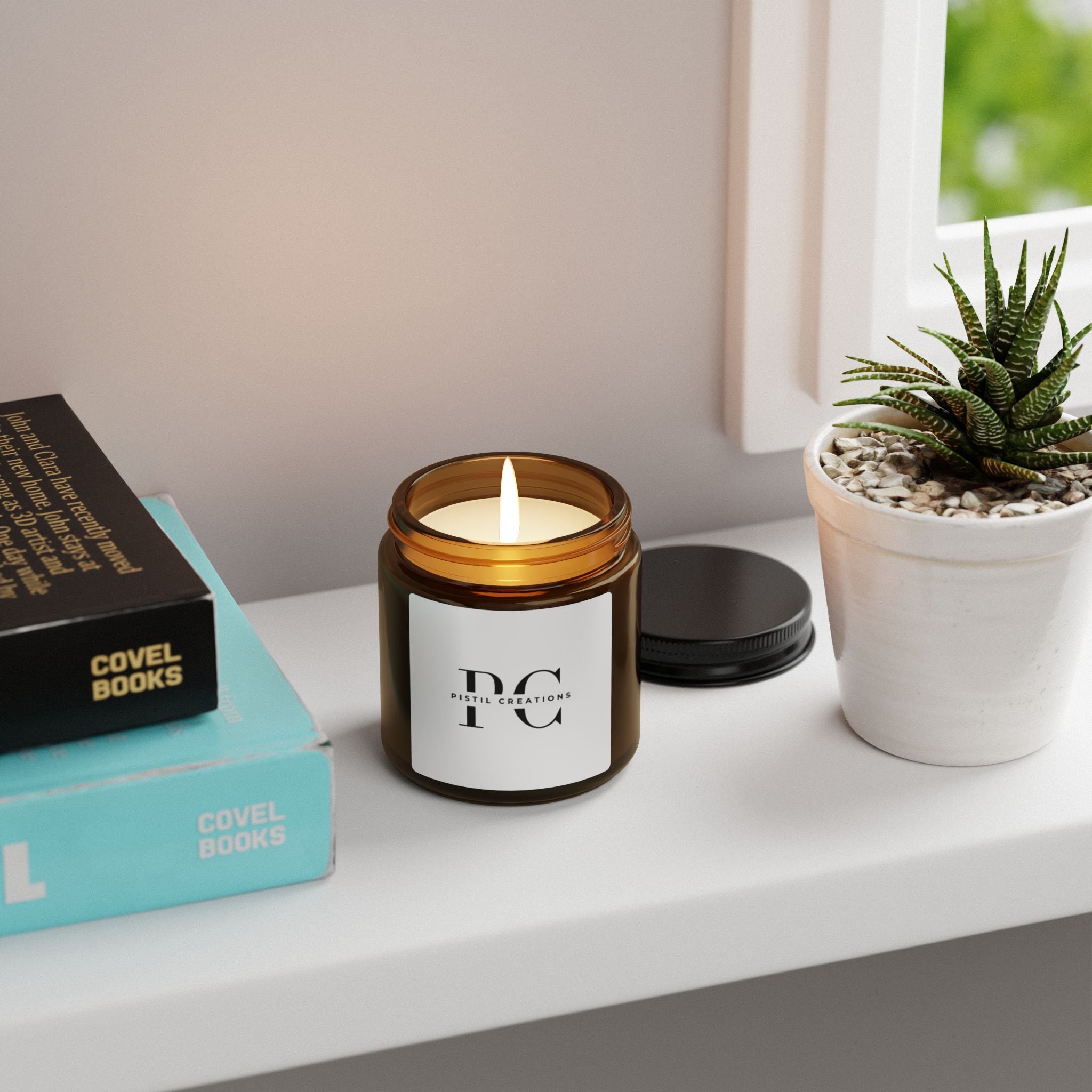 Aromatherapy Soy Candle, Relaxing Home Decor, Eco-Friendly Candle