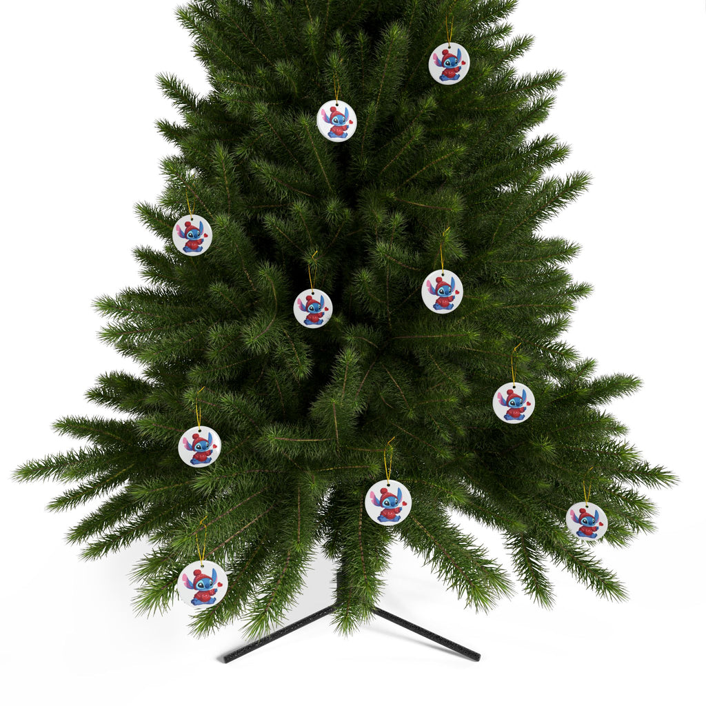 Stitch Ceramic Ornaments, 2-Side Print