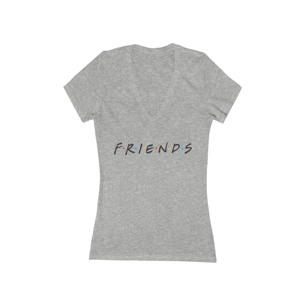 Friends Graphic Deep V-Neck Tee for Women