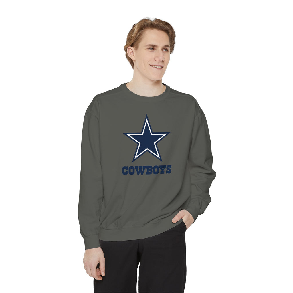 Cowboys, Unisex Garment-Dyed Sweatshirt