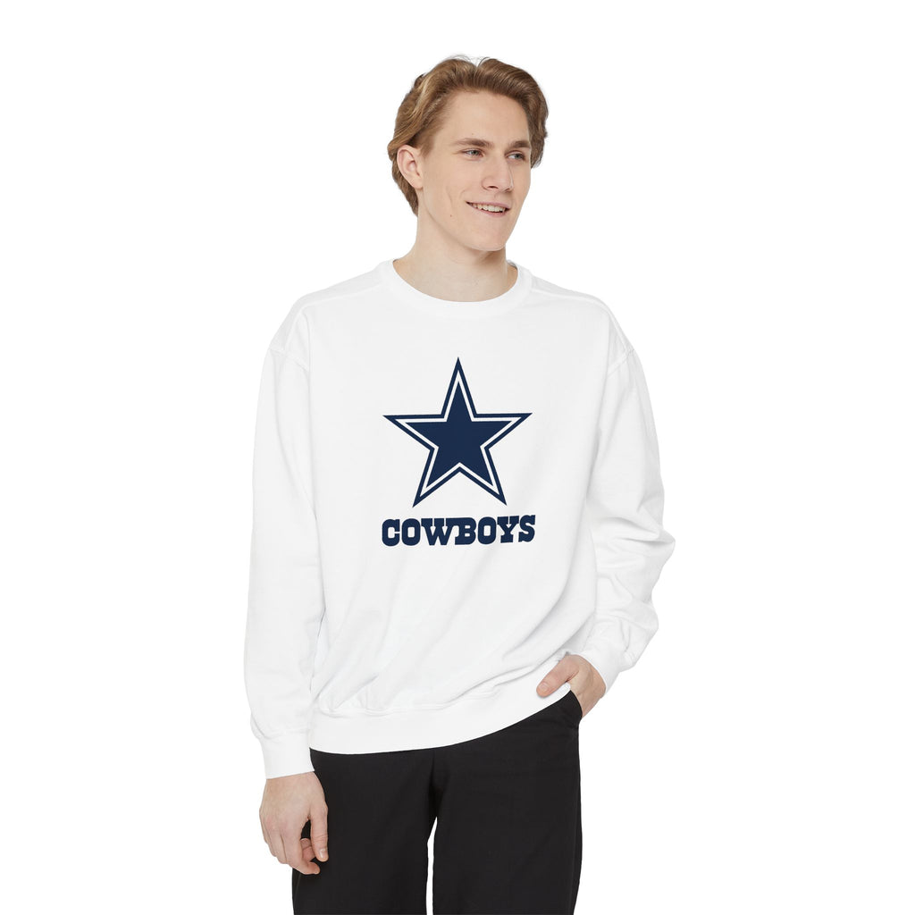 Cowboys, Unisex Garment-Dyed Sweatshirt