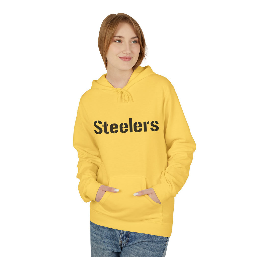 Cozy Steelers Fleece Hoodie, Unisex