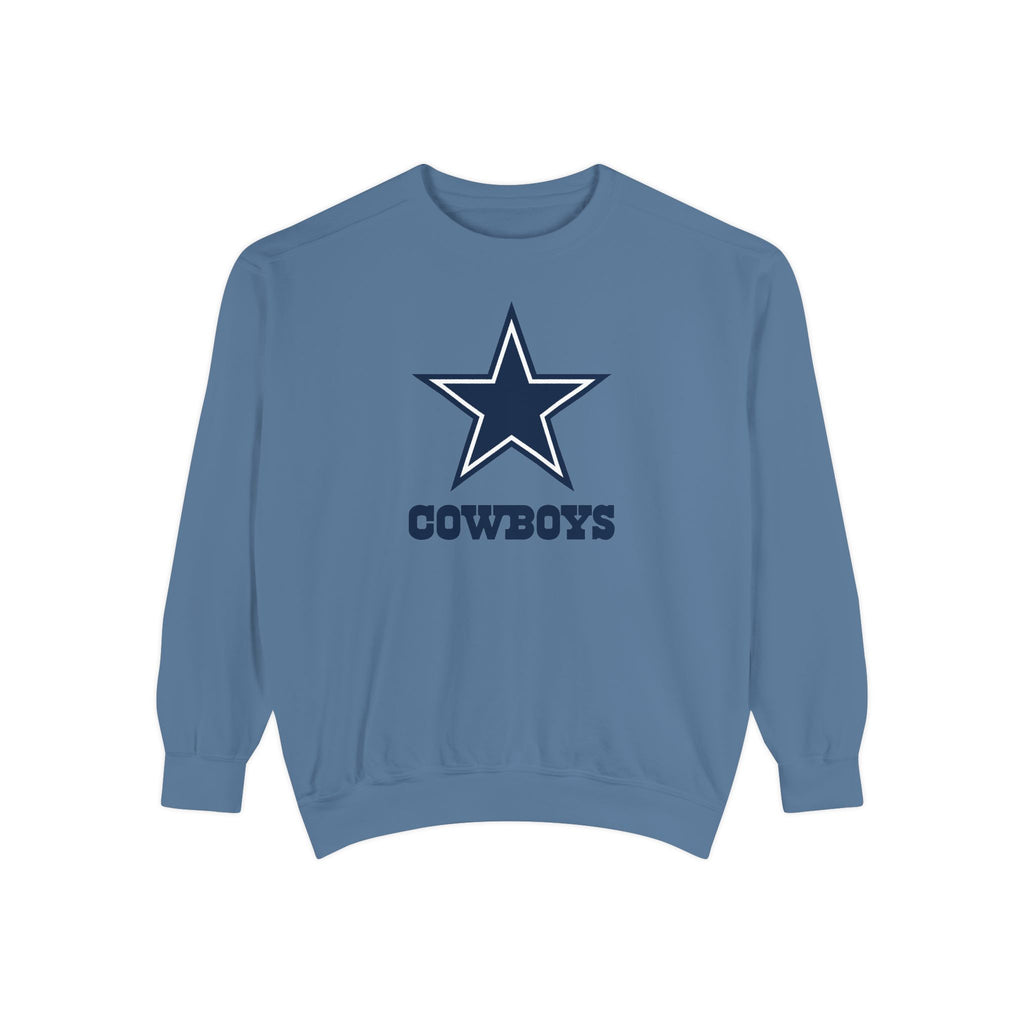 Cowboys, Unisex Garment-Dyed Sweatshirt