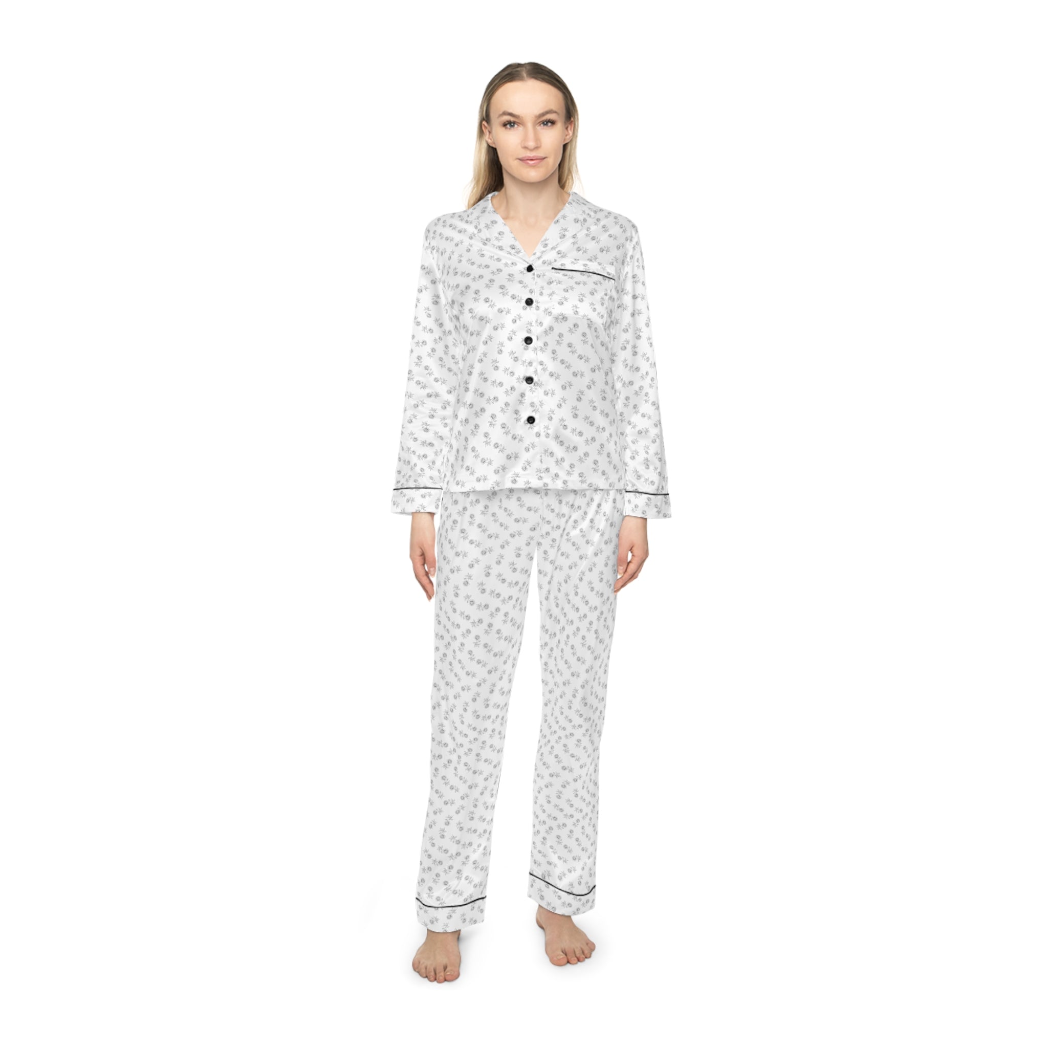 Elegant Women's Satin Pajamas