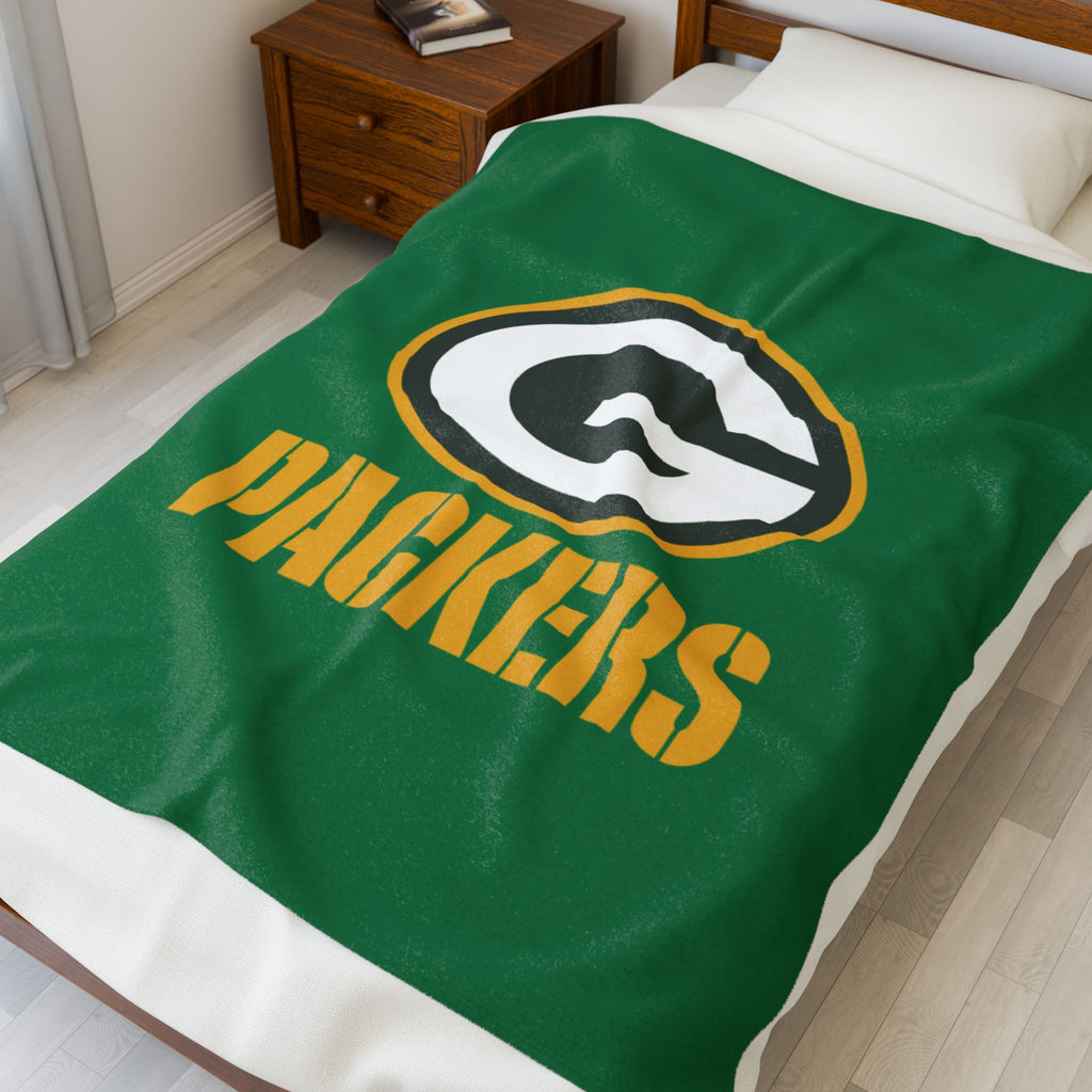 Green Bay Packers Velveteen Plush Blanket, NFL