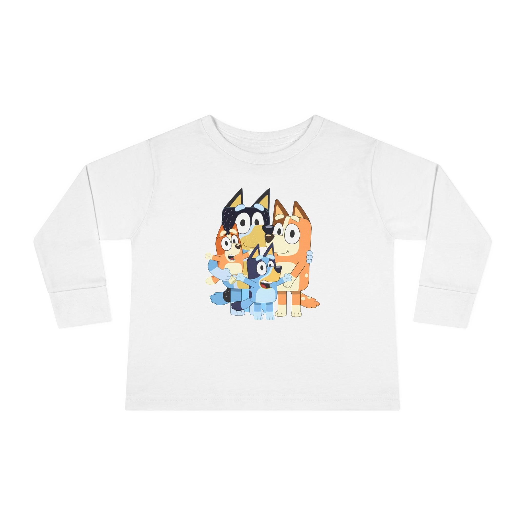 Cute Bluey Family, Toddler Long Sleeve Tee