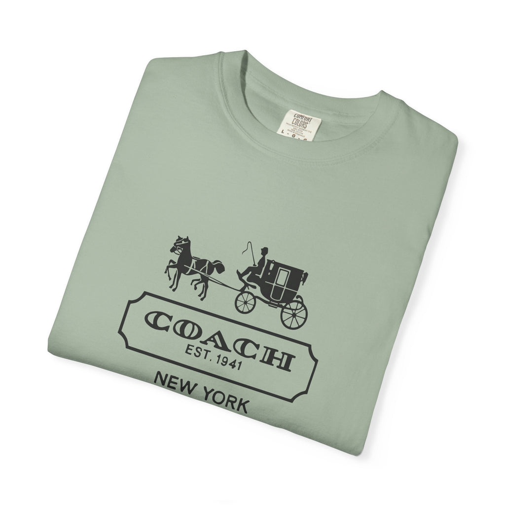 New York Coach Graphic Tee, Vintage-Inspired, Unisex